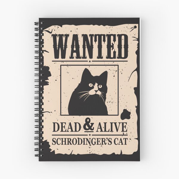 Item preview, Wanted Dead And Alive Schrödinger Cat Quantum Physics Design designed and sold by Heinzhub.