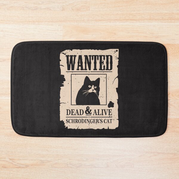 Item preview, Wanted Dead And Alive Schrödinger Cat Quantum Physics Design designed and sold by Heinzhub.