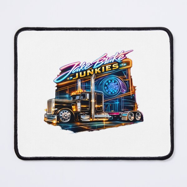 Item preview, Jake Brake Junkies Futuristic Old School Trucking Design designed and sold by Dark  Horse.