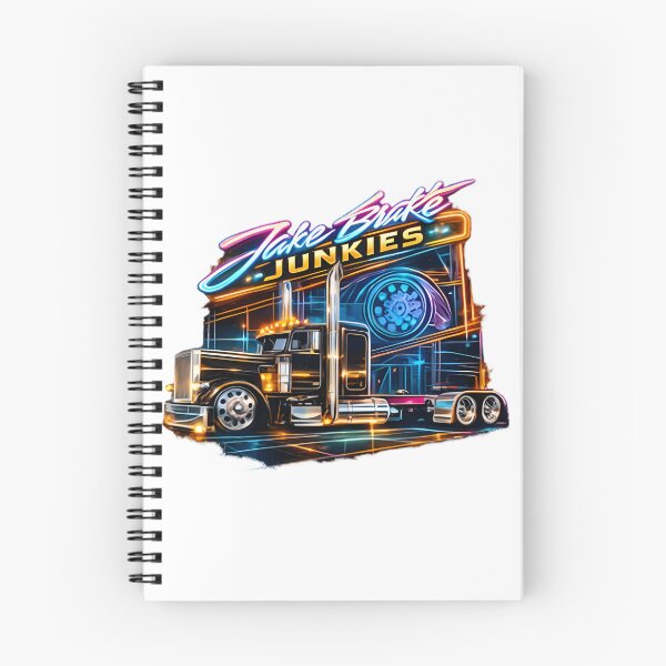 Item preview, Jake Brake Junkies Futuristic Old School Trucking Design designed and sold by Dark  Horse.
