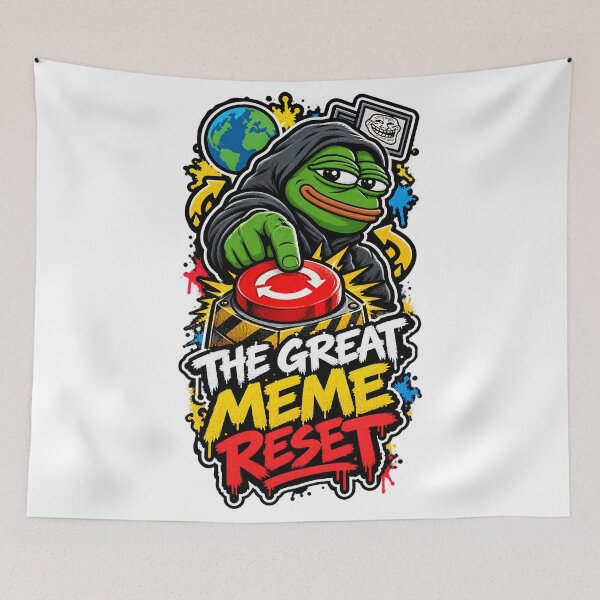 Item preview, The Great Meme Reset - Funny Cute Aesthetic Gaming Memes Motivation Humor Quote Text for an Inspirational Motivational Restart designed and sold by DUMEJE.
