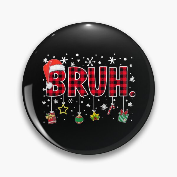 Item preview, Bruh Funny Christmas Red Plaid Teens Boys Kids Xmas Pajamas  designed and sold by MiteKangerin.