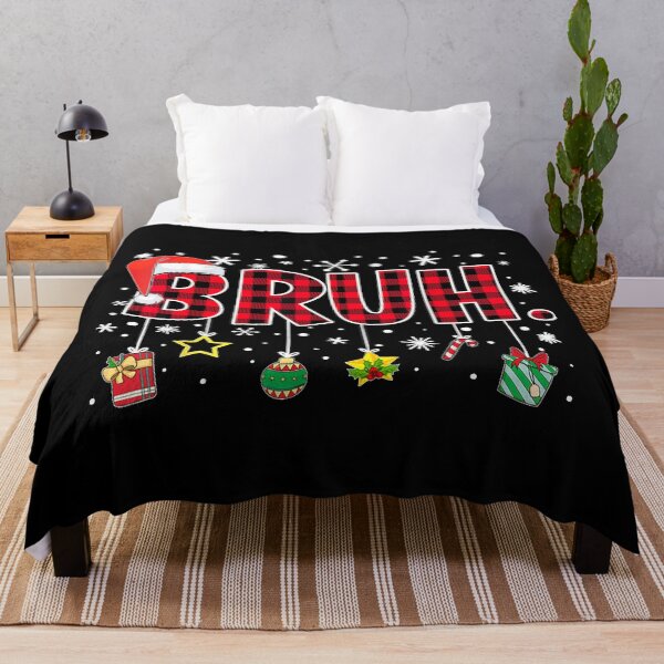 Item preview, Bruh Funny Christmas Red Plaid Teens Boys Kids Xmas Pajamas  designed and sold by MiteKangerin.