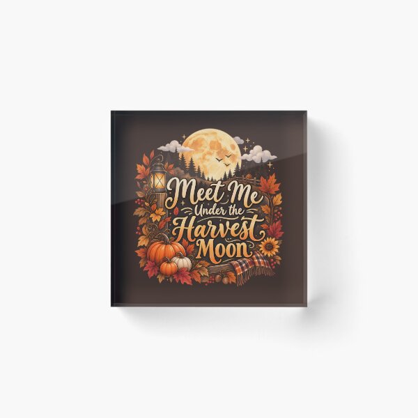 Item preview, Meet Me Under the Harvest Moon – Cozy Autumn Night designed and sold by blankTeeShirt.