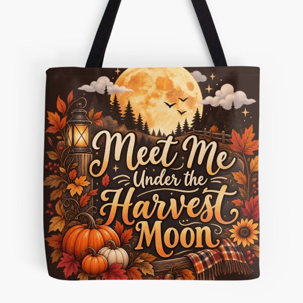 Item preview, Meet Me Under the Harvest Moon – Cozy Autumn Night designed and sold by blankTeeShirt.