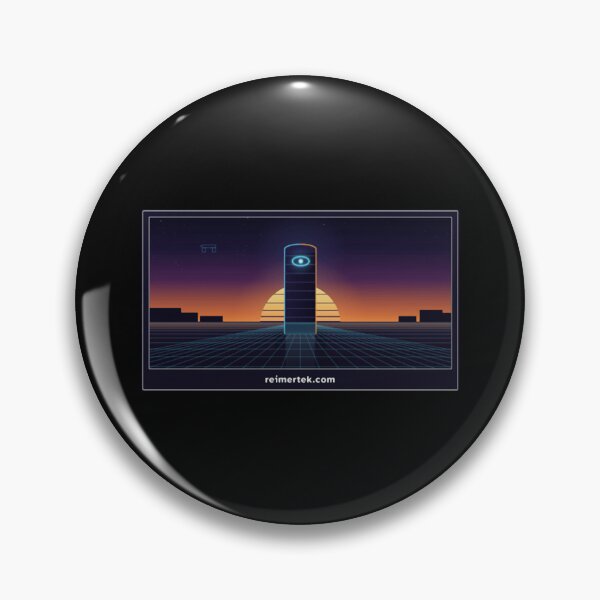 Item preview, First Light Synthwave Sunset Grid Monolith Tech Graphic designed and sold by Reimertek.