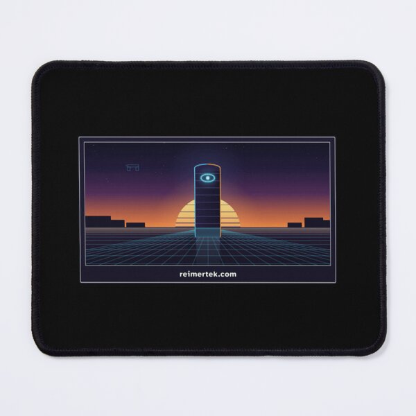 Item preview, First Light Synthwave Sunset Grid Monolith Tech Graphic designed and sold by Reimertek.