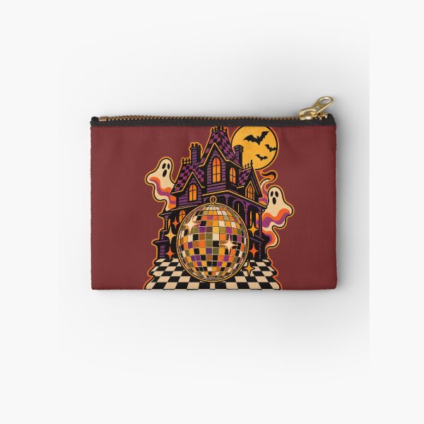 Item preview, Retro 1970s Disco Ball Haunted House Art – Groovy Halloween Print designed and sold by MagicMakerPh.