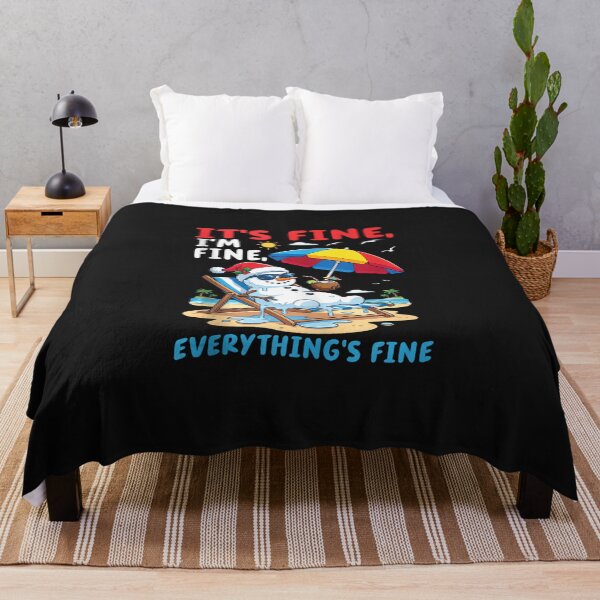 Item preview, Snowman Summer Christmas Its Fine Im Fine Everythings Fine designed and sold by vetr772.