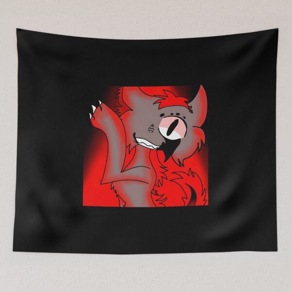 Item preview, playful red cartoon wolf character designed and sold by Baby-Care.