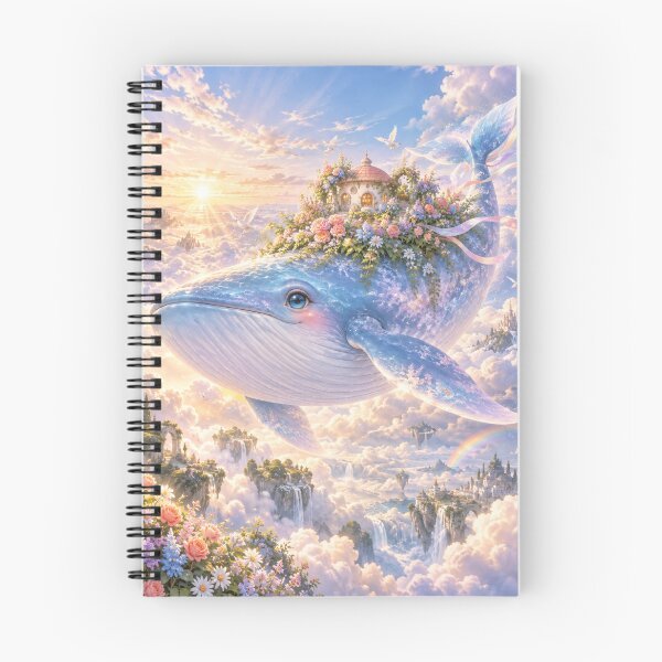 Item preview, Sky Whale Flower Journey – Garden Above the Clouds designed and sold by SEIMEI2025.