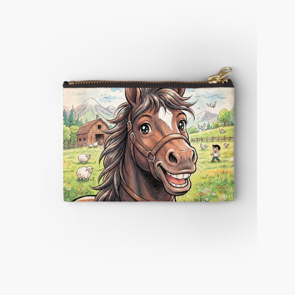 Item preview, Smiling Horse Anime Style designed and sold by Home Decor Art.