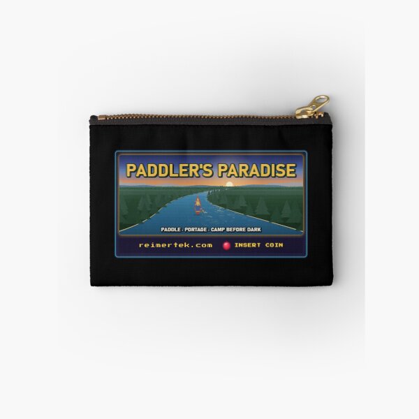 Item preview, Paddlers Paradise Pixel Art Canoe Trip Retro Arcade Graphic designed and sold by Reimertek.
