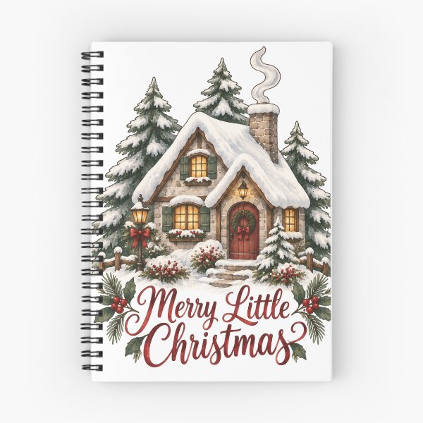 Item preview, Merry Little Christmas Cozy Cottage Winter Art designed and sold by DreamelleStudio.