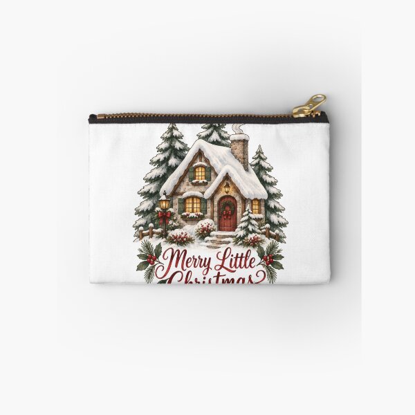 Item preview, Merry Little Christmas Cozy Cottage Winter Art designed and sold by DreamelleStudio.
