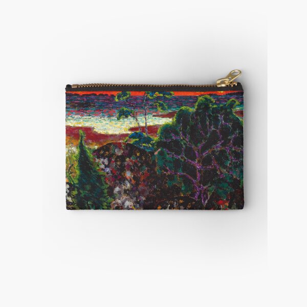 Item preview, Seaside sunset landscape with a Red Cloud painting print by Konrad Magi designed and sold by Jéanpaul  Ferro.