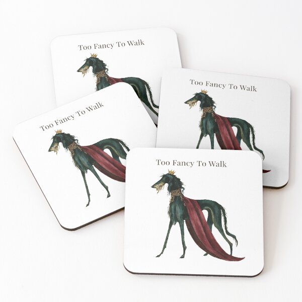Item preview, Too Fancy To Walk - Regal Irish Wolfhound Wearing Crown Funny Dog Lover Design designed and sold by Anastasiia Yurevych.