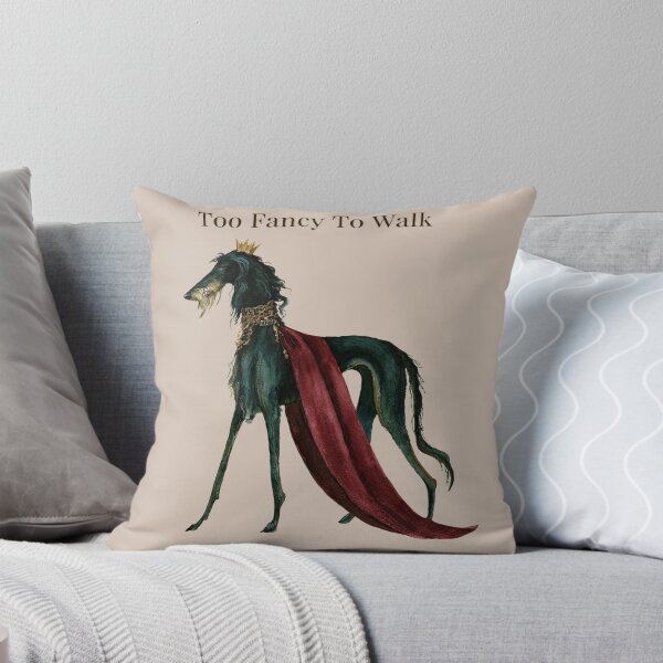 Item preview, Too Fancy To Walk - Regal Irish Wolfhound Wearing Crown Funny Dog Lover Design designed and sold by Anastasiia Yurevych.