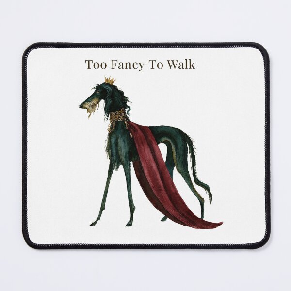 Item preview, Too Fancy To Walk - Regal Irish Wolfhound Wearing Crown Funny Dog Lover Design designed and sold by Anastasiia Yurevych.