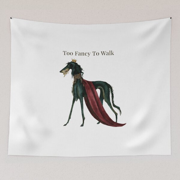 Item preview, Too Fancy To Walk - Regal Irish Wolfhound Wearing Crown Funny Dog Lover Design designed and sold by Anastasiia Yurevych.