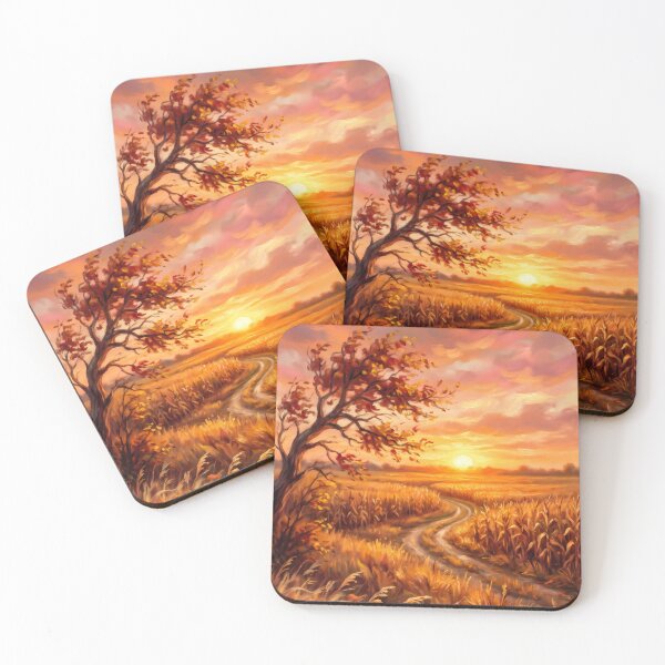 Item preview, Country Road at Sunset designed and sold by RedPeaStudio.