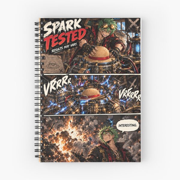 Item preview, Spark Tested™ | Black Mark Crew Straw Hat Experiment Anime Meme designed and sold by Boomaroo.