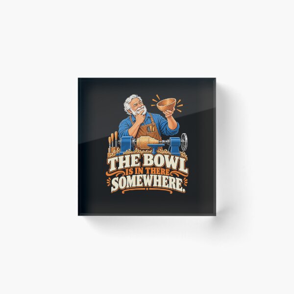 Item preview, The Bowl Is in There Somewhere Woodturning Humor T-Shirt – Funny Woodturner Gift, Woodworking Graphic designed and sold by Trendably.