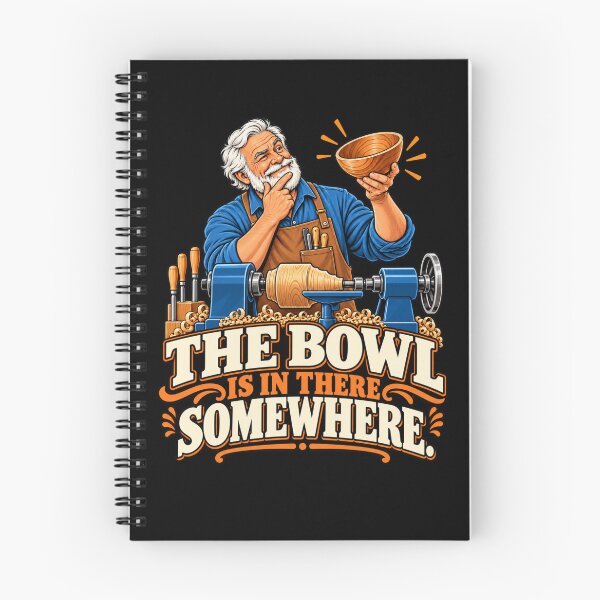Item preview, The Bowl Is in There Somewhere Woodturning Humor T-Shirt – Funny Woodturner Gift, Woodworking Graphic designed and sold by Trendably.