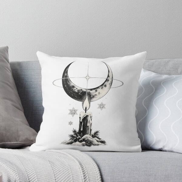 Item preview, Celestial Crescent Moon Winter Solstice Candle designed and sold by zzz888.