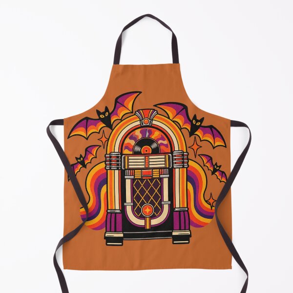 Item preview, Retro 1970s Mod Bat Jukebox Art – Groovy Vintage Halloween Print designed and sold by MagicMakerPh.