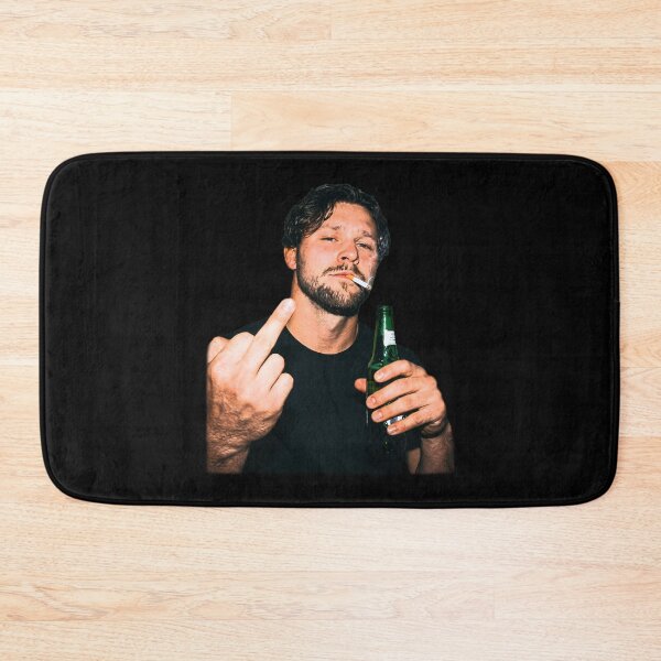 Item preview, Winter Soldier Josh Allen Middle Finger Smoking And Drinking Funny Graphic designed and sold by CamilleNorris.