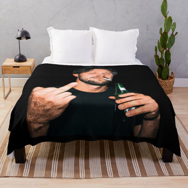 Item preview, Winter Soldier Josh Allen Middle Finger Smoking And Drinking Funny Graphic designed and sold by CamilleNorris.