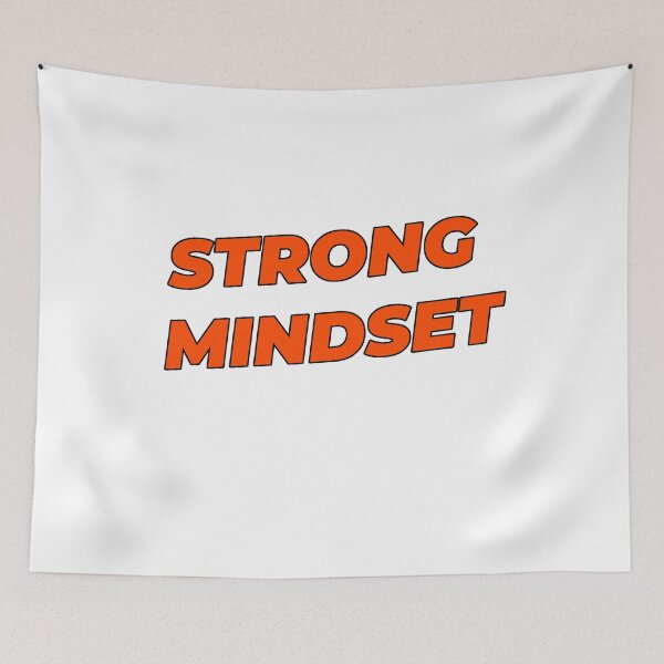 Item preview, Strong Mindset - Bold Motivational Gym Typography designed and sold by MA-Apparel.