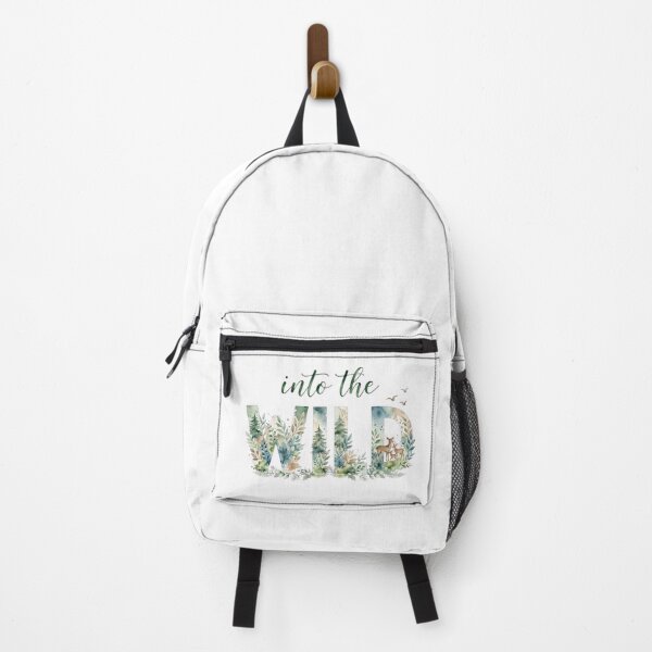 Item preview, Into The Wild Forest Deer Watercolor Nature Quote Art designed and sold by Vibe-Vary.