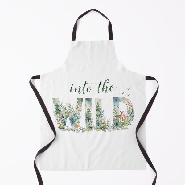 Item preview, Into The Wild Forest Deer Watercolor Nature Quote Art designed and sold by Vibe-Vary.