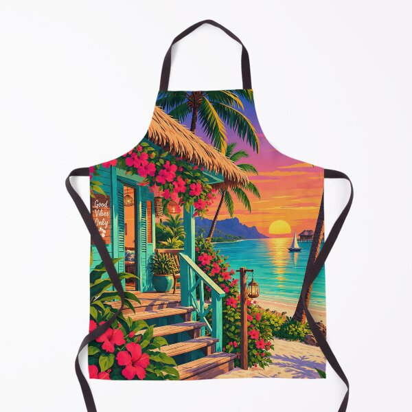 Item preview, Tropical Bungalow Sunset Escape designed and sold by everlycosper.