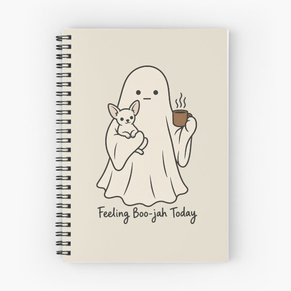 Item preview, Feeling Boo-jah Minimalist Ghost Chihuahua designed and sold by AmiGraph.