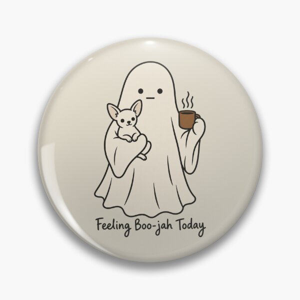 Item preview, Feeling Boo-jah Minimalist Ghost Chihuahua designed and sold by AmiGraph.
