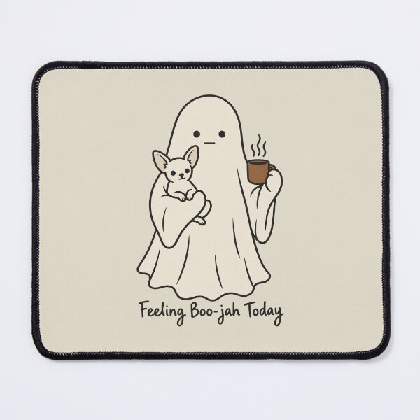Item preview, Feeling Boo-jah Minimalist Ghost Chihuahua designed and sold by AmiGraph.