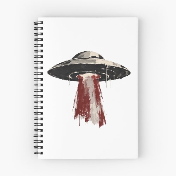 Item preview, Retro Grunge UFO Dripping Paint Flying Saucer designed and sold by zzz888.
