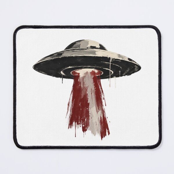 Item preview, Retro Grunge UFO Dripping Paint Flying Saucer designed and sold by zzz888.