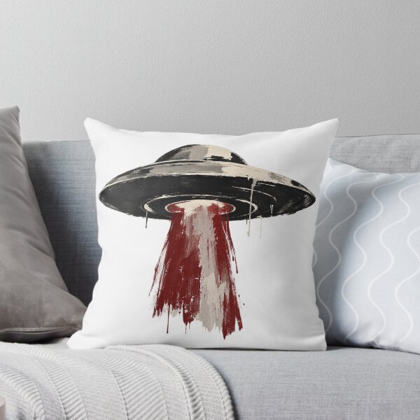 Item preview, Retro Grunge UFO Dripping Paint Flying Saucer designed and sold by zzz888.