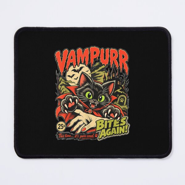 Item preview, Vampurr Bites Again Halloween Vampire Cat designed and sold by MiteKangerin.