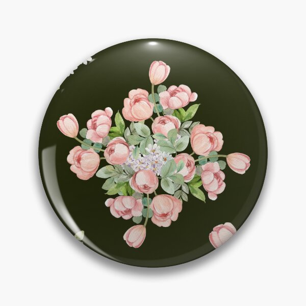 Item preview, Dark Olive Pink Tulip Floral Seamless Pattern designed and sold by ​Jyoti Digital Artist.