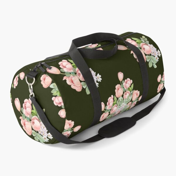 Item preview, Dark Olive Pink Tulip Floral Seamless Pattern designed and sold by ​Jyoti Digital Artist.