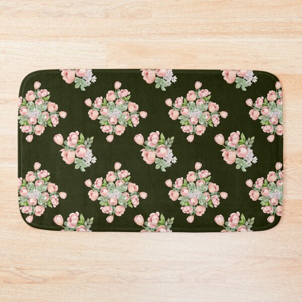 Item preview, Dark Olive Pink Tulip Floral Seamless Pattern designed and sold by ​Jyoti Digital Artist.