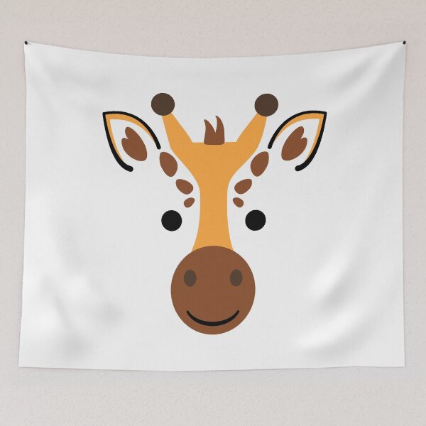 Item preview, Happy Cute Giraffe Face designed and sold by ClumsyCat.