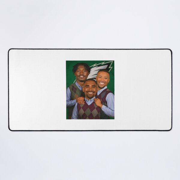 Item preview, Philadelphia Eagles Inspired Portrait Featuring Jalen Hurts, Saquon Barkley, and AJ Brown designed and sold by hannieYAH.