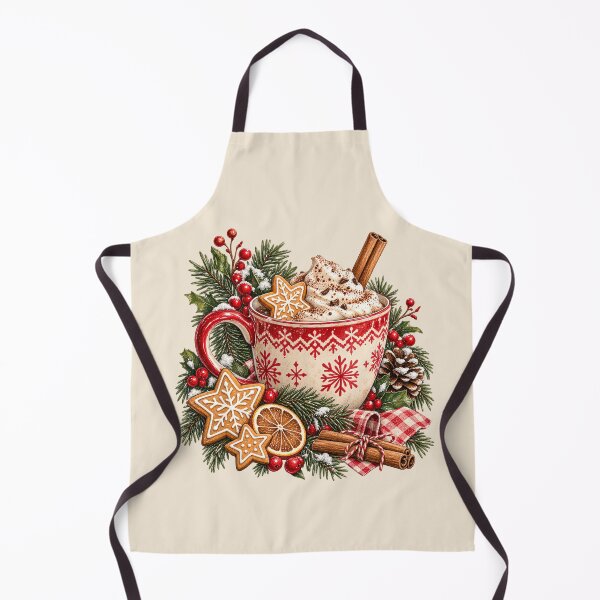 Item preview, Cozy Christmas Hot Chocolate Illustration designed and sold by IRYNASHOP.