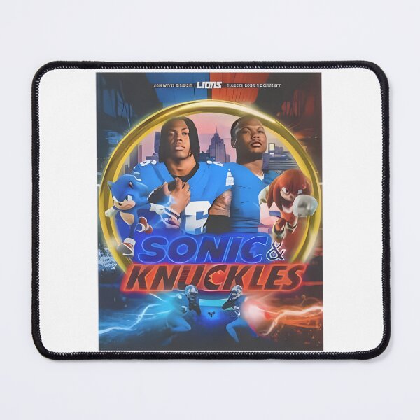 Item preview, Sonic and Knuckles Inspired Detroit Lions Fan Design designed and sold by moodner.
